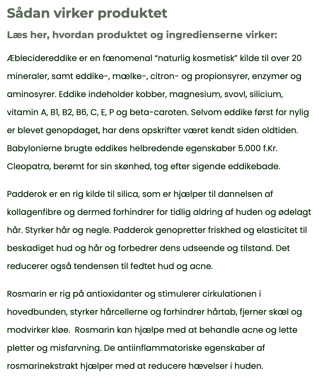 HÅR Tonic - Horsetail & Rosemary