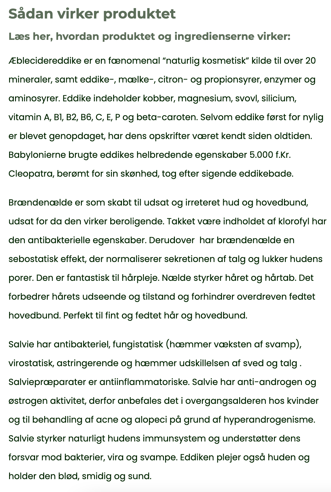 HÅR Tonic - Sage & Nettle