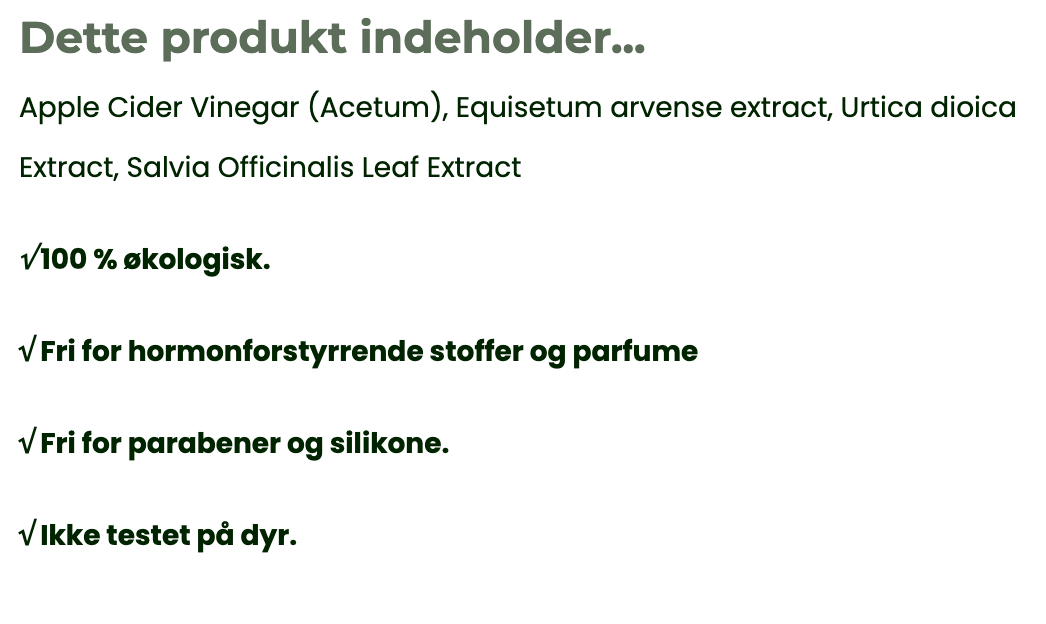 HÅR Tonic - Sage & Nettle