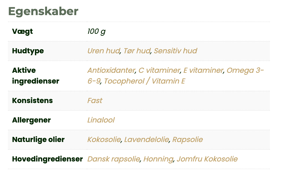 ENG Ansigtsbar – Honning & Lavendel