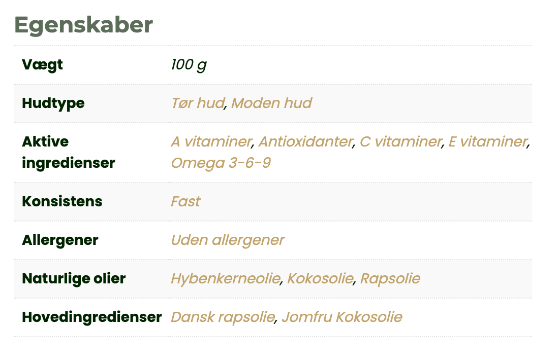 HYBEN Ansigtsbar med E-vitamin