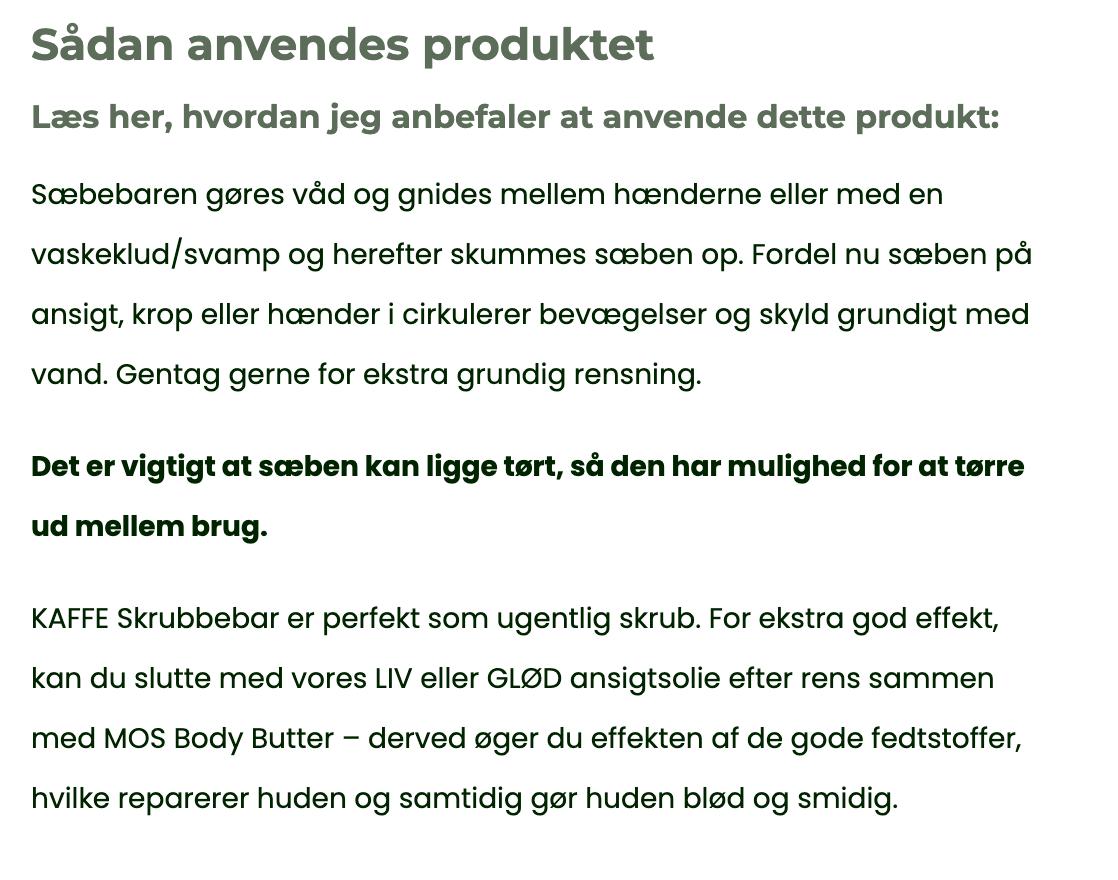 KAFFE Skrubbebar – Nellike & Kaffe