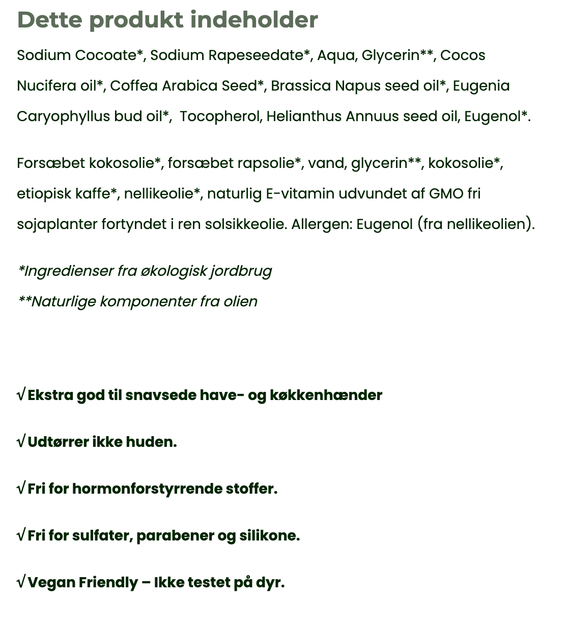 KAFFE Skrubbebar – Nellike & Kaffe