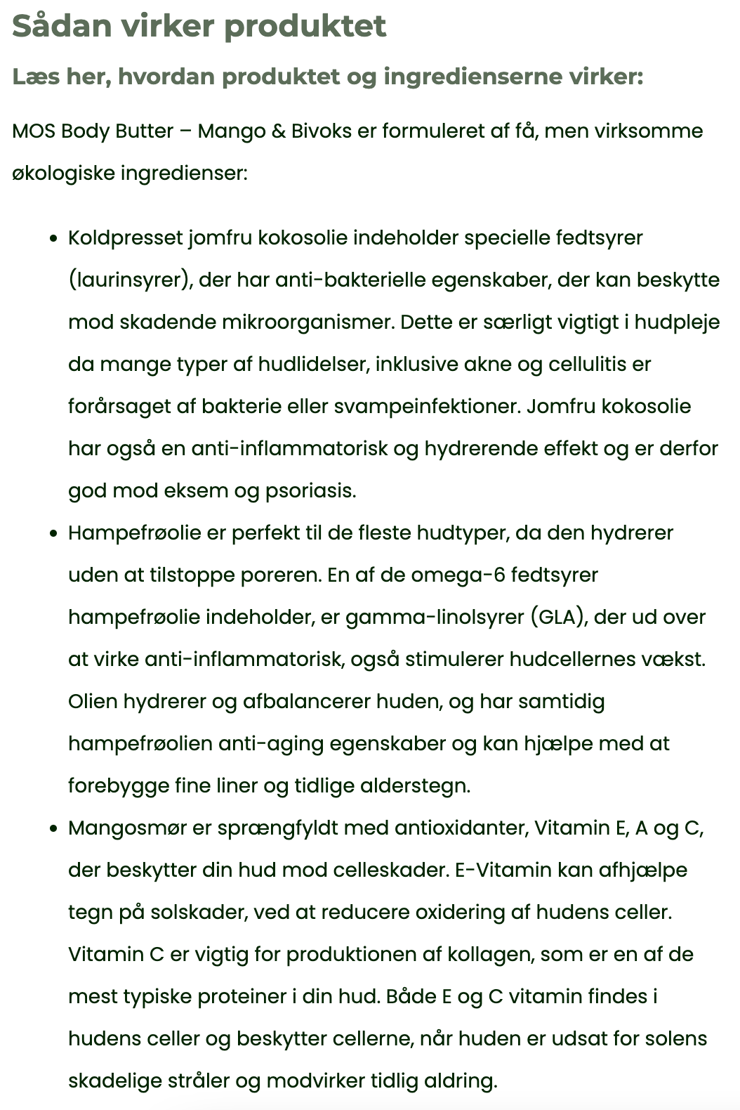 MOS Body Butter - Mangosmør & Bivoks