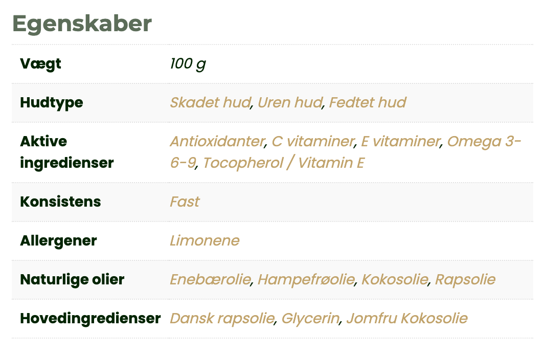 SKOV Ansigtsbar – Enebær og E-vitamin