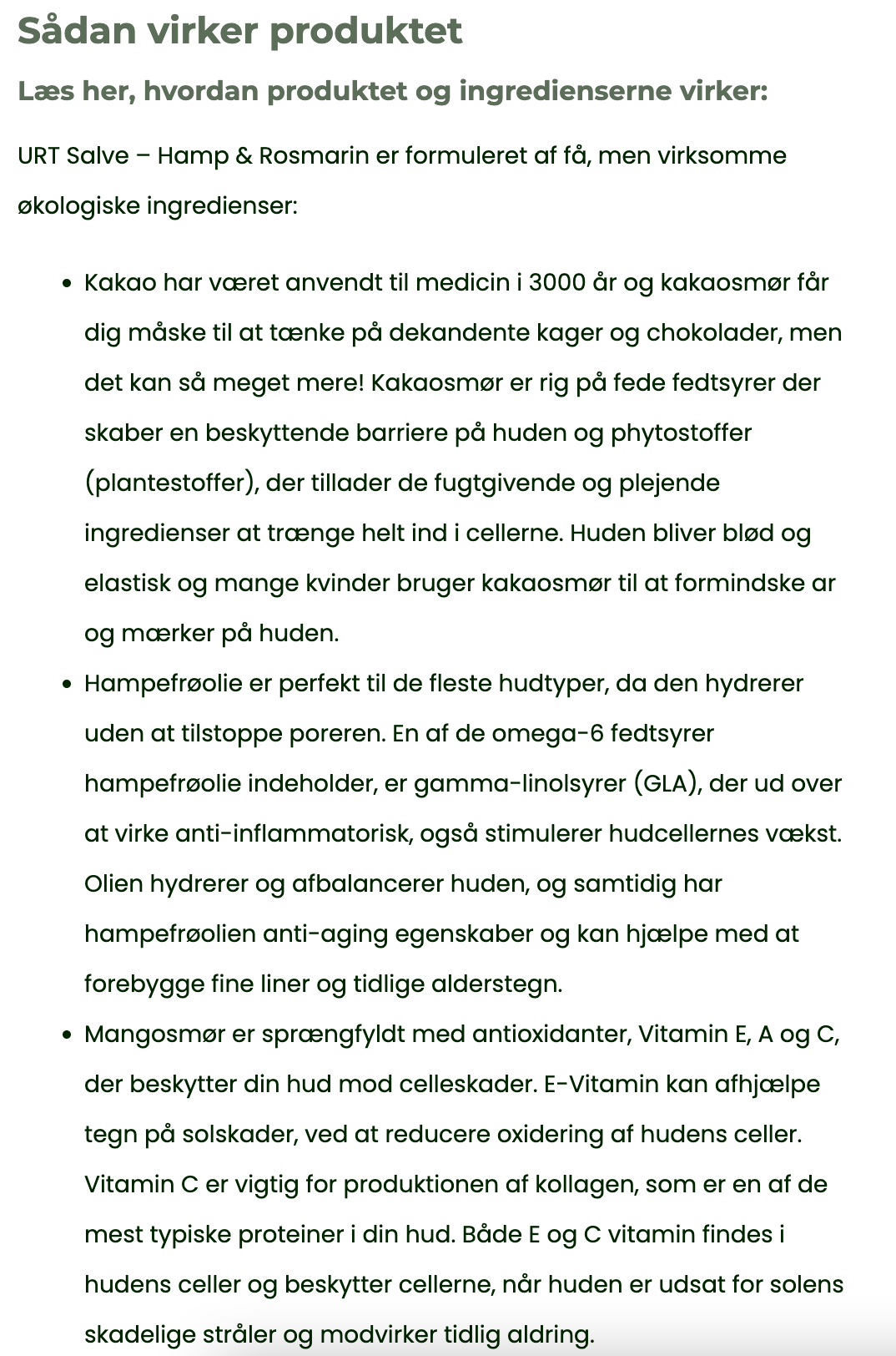 URT Salve – Kakaosmør & Bivoks