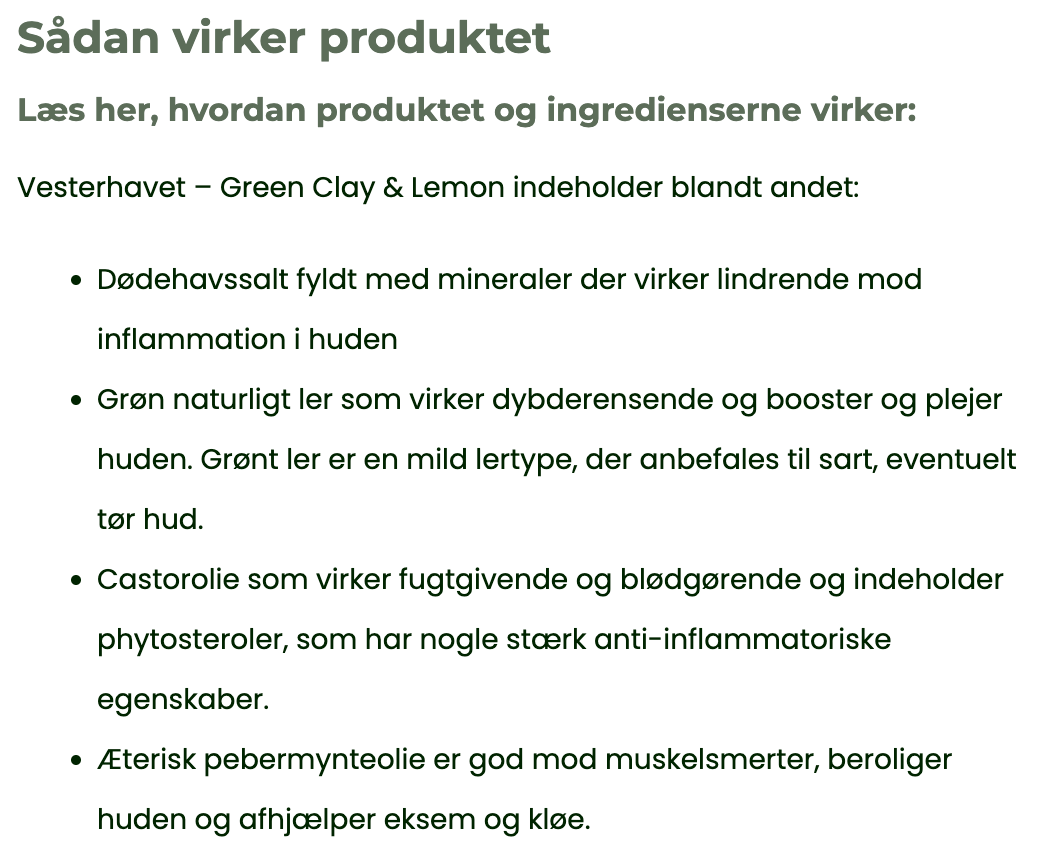 VESTERHAVET – Green Clay & Lemon Salt Soap