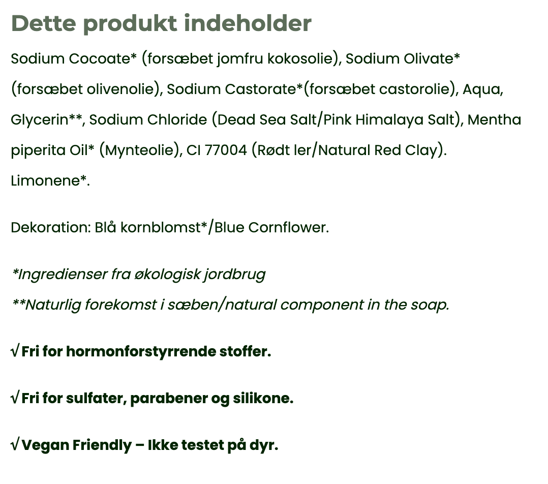 VESTERHAVET – Green Clay & Lemon Salt Soap